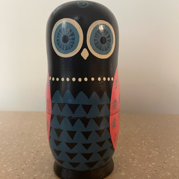 Nesting Owls Set of 5 Russian Nesting Dolls - Picture 2 of 4